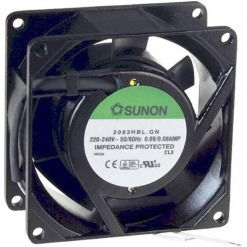 Vifte, 230V, 80mm x 38mm, Kulelager, 2400rpm