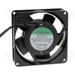 Vifte, 230V, 92mm x 25mm, Kulelager, 2350rpm