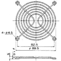 Alternativ syn på Viftegitter, 92mm