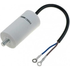Kondensator - drift, 25uF, 450V, ledning, boltfeste