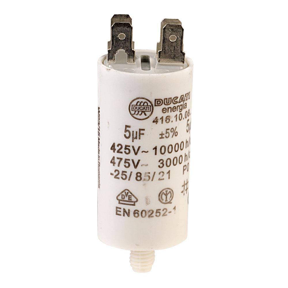 Kondensator - drift, 5uF, 475V, kabelsko, boltfeste