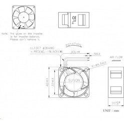 Alternativ syn på Vifte, 12V, 40 x 20mm, MagLev, 4500rpm