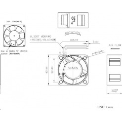Alternativ syn på Vifte, 12V, 40 x 20mm, MagLev, 7000rpm