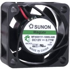 Vifte, 12V, 40 x 20mm, MagLev, 7000rpm