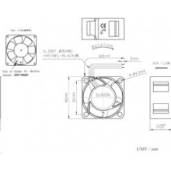 Alternativ syn på Vifte, 24V, 40 x 20mm, MagLev, 6000rpm