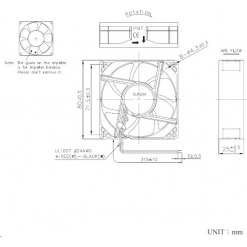 Alternativ syn på Vifte, 24V, 80 x 25mm, MagLev, 2900rpm