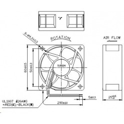 Alternativ syn på Vifte, 24V, 60 x 25mm, MagLev, 3100rpm