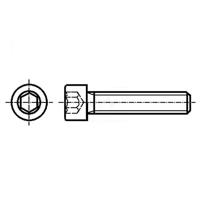 Maskinskrue - DIN 912, A2, M5 x 30mm, unbrako - Bild 2