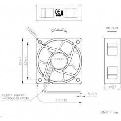 Alternativ syn på Vifte, 12V, 60 x 20mm, MagLev, 5700rpm