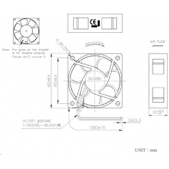 Alternativ syn på Vifte, 24V, 60 x 20mm, MagLev, 3100rpm