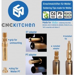 Alternativ syn på Loddespisser til gjengeinnsatser, Weller PT/ET