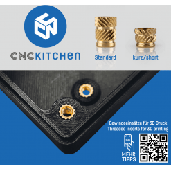 Alternativ syn på Gjengeinnsats for plast - M8 x 12.7mm, 20stk