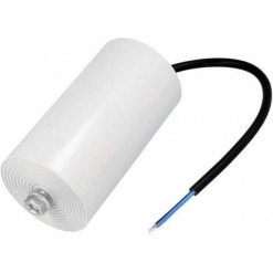 Kondensator - drift, 90uF, 450V, ledning, boltfeste