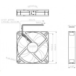 Alternativ syn på Vifte, 12V, 120 x 25mm, MagLev, 3100rpm