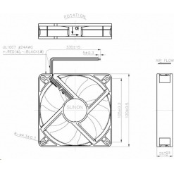 Alternativ syn på Vifte, 12V, 120 x 25mm, MagLev, 2200rpm
