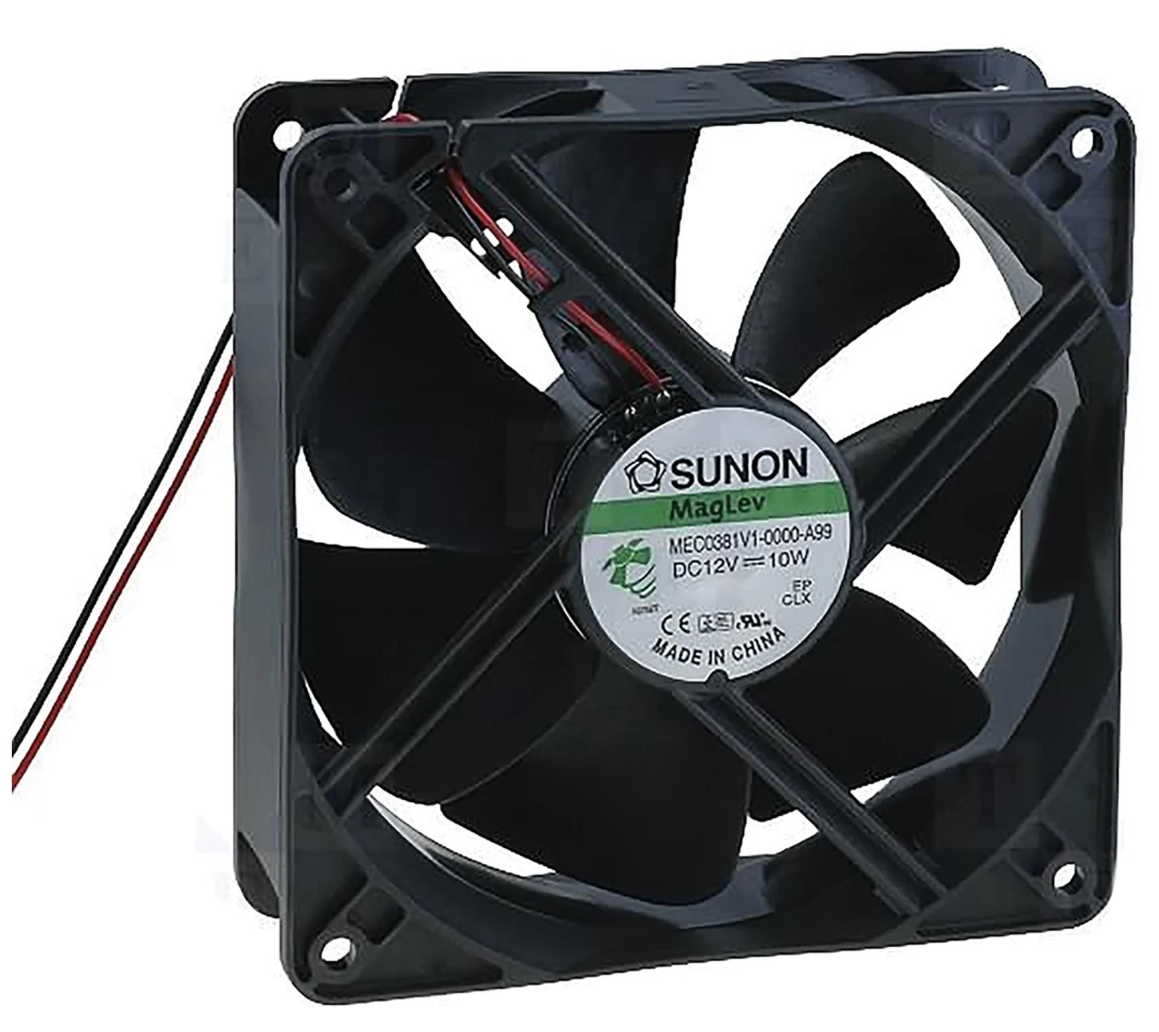 Vifte, 12V, 120 x 38mm, MagLev, 2100rpm