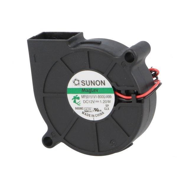 Vifte, 12V, 50 x 15mm, Radial, MagLev, 5200rpm