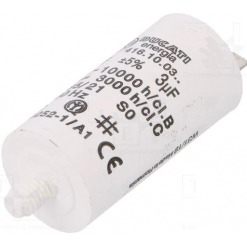 Kondensator - drift, 3uF, 475V, kabelsko, boltfeste