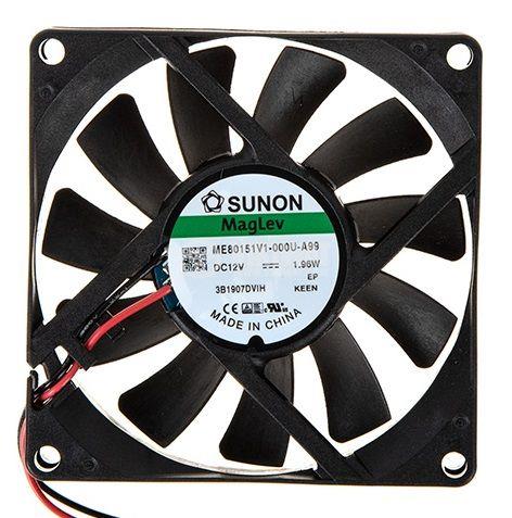 Vifte, 12V, 80 x 15mm, MagLev, 3000rpm