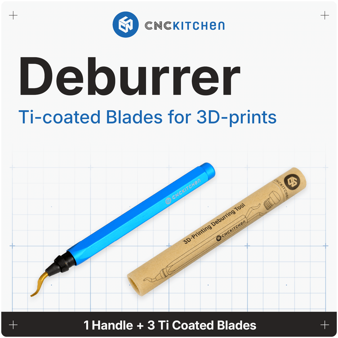 Avgrader / Deburrer med 3 blader