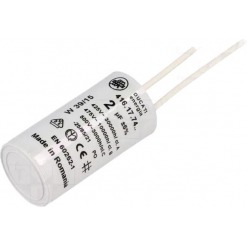 Kondensator - drift, 2uF, 500V, ledning