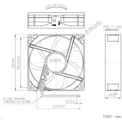 Alternativ syn på Vifte, 24V, 92 x 25mm, MagLev, 2400rpm
