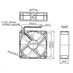 Alternativ syn på Vifte, 24V, 120 x 38mm, MagLev, 3100rpm