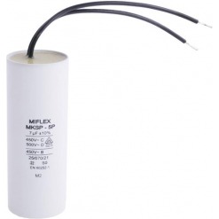 Kondensator - drift, 7uF, 450V, ledning