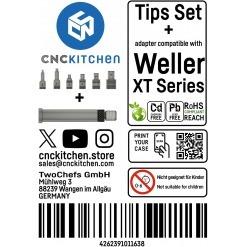 Loddespisser til gjengeinnsatser, Weller XT