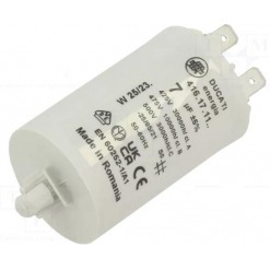 Kondensator - drift, 7uF, 500V, kabelsko, push-in