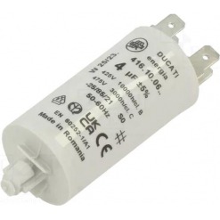 Kondensator - drift, 4uF, 475V, kabelsko, push-in