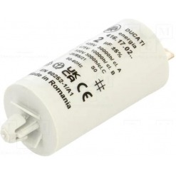 Kondensator - drift, 2uF, 475V, kabelsko, push-in