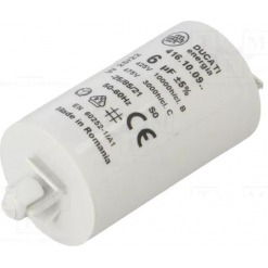 Kondensator - drift, 6uF, 475V, kabelsko, push-in