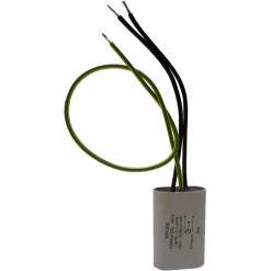 X1 + Y2 kondensator, 0.4uF + 2x2.5nF, 3 ledninger