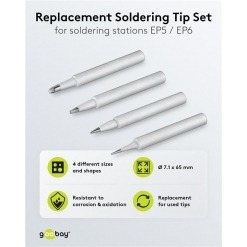 Alternativ syn på Loddespisser til EP5, 4 stk