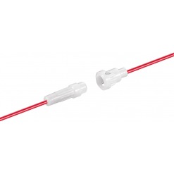 Sikringsholder for 5x20mm, ledning, <4A