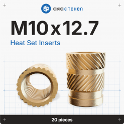 Gjengeinnsats for plast - M10 x 12.7mm, 20stk