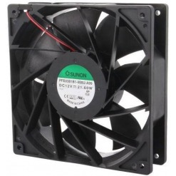 Vifte, 12V, 140 x 38mm, Kulelager, 5500rpm