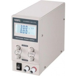 Justerbar strømforsyning, 0-30V, 0-5A