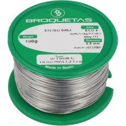 Loddetinn - blyfritt, 0.5mm, 100g, 3% sølv