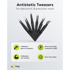 Alternativ syn på Antistatisk pinsett-sett