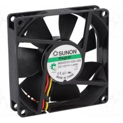 Vifte, 12V, 80 x 20mm, MagLev, 3300rpm