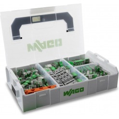 Wago 221 sortimentskrin, 255stk, grønn