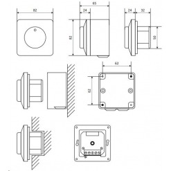 Alternativ syn på Hastighetsregulator for 1-fas motor, 2.5A