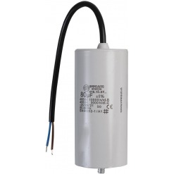 Kondensator - drift, 70uF, 450V, ledning, boltfeste